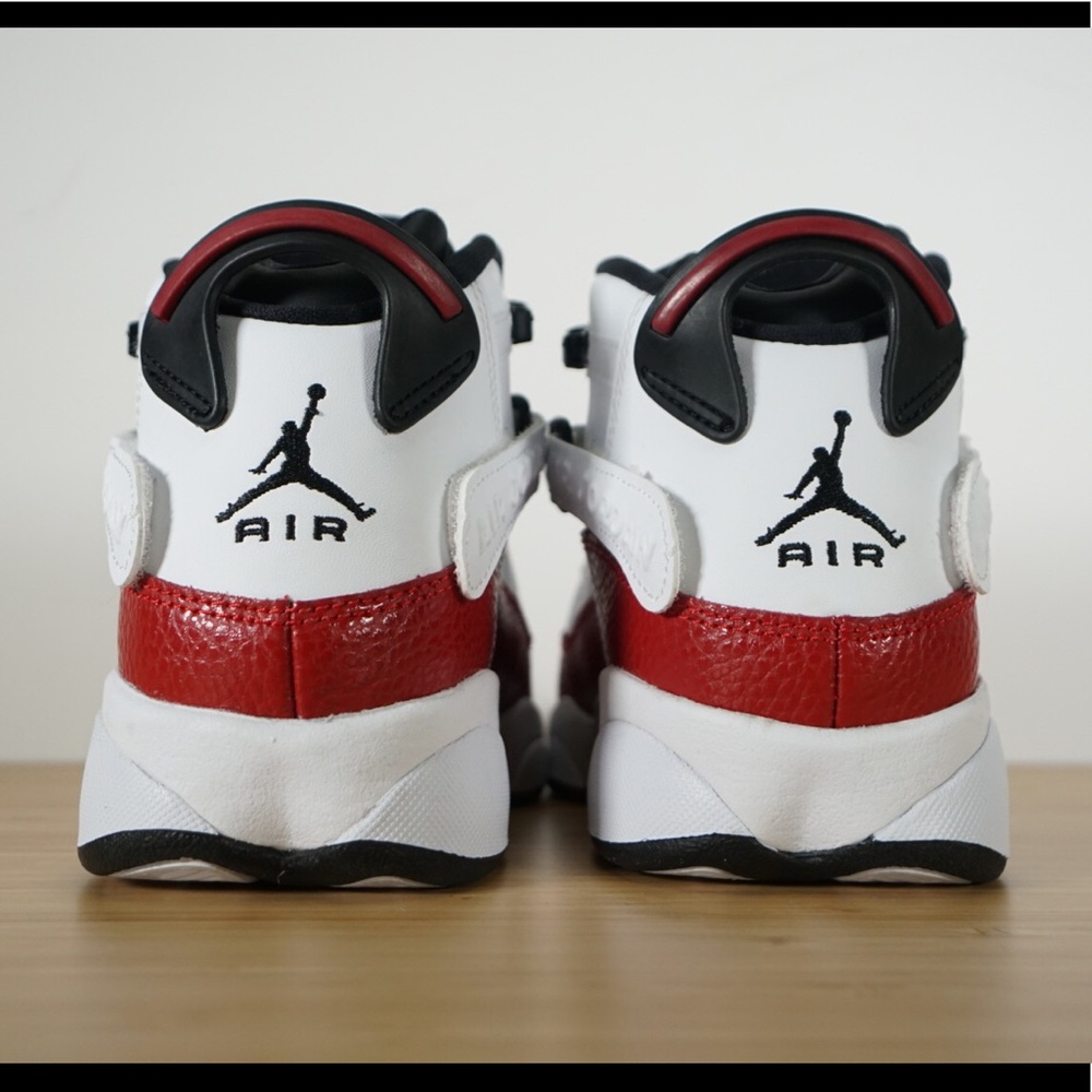Nike Air Jordan 6 Rings Sneaker Grade School Red - Picture 3 of 7